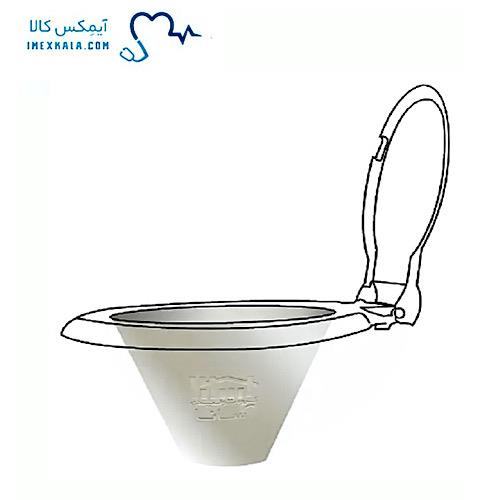  قیف سیلیکونی تاشو توالت دیواری اسانا